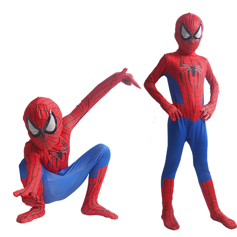 Costume Spiderman per bambini Zentai Suit Spider Man in The Spider Verse Miles Morales Superhero Cosplay body tute per adulti