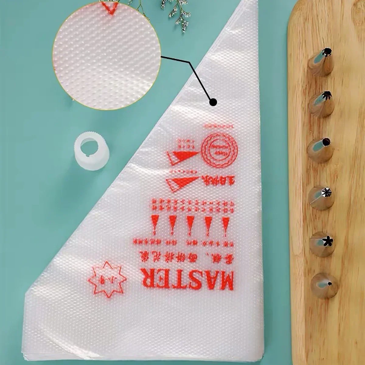 100 Stück dicke Einweg-Spritzbeutel zum Selbermachen, Kuchen, Creme, Dekoration, Spritzbeutel, Spritzbeutel, Backzubehör, Spritzhüllen – Detail 12