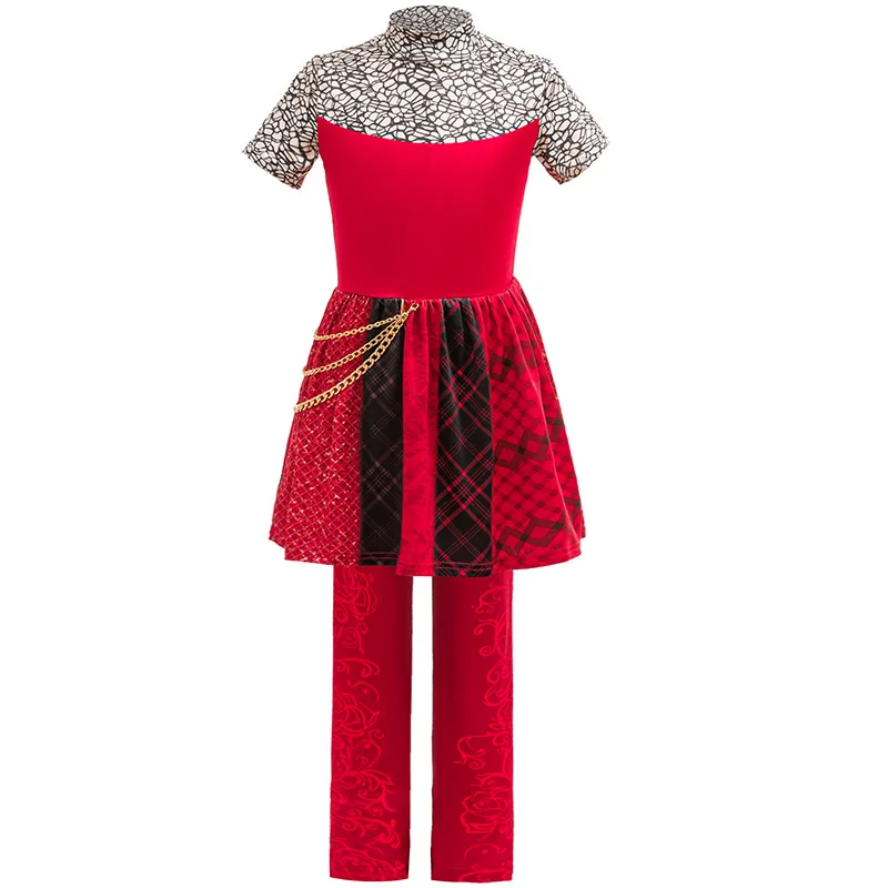 Neues Descendants Queen of Hearts Cosplay Kleines Rotes Prinzessinnenkostüm Halloween-Verkleidung Weihnachts-Performance-Kostüm – Detail 5