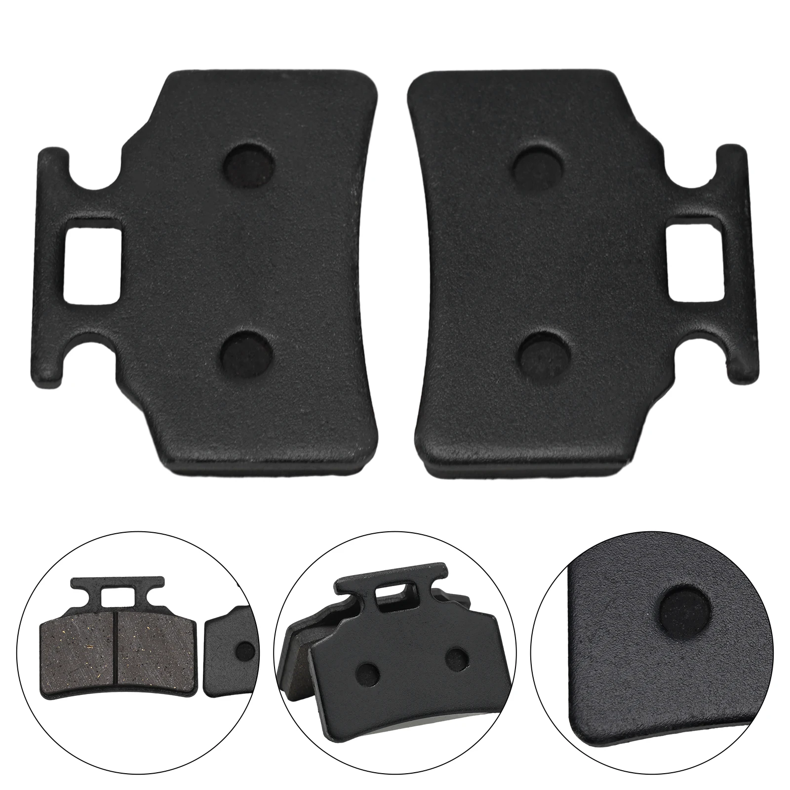 1 Pair Electric Bicycle Brake Pad Metal Wear-resistant Disc Brake Pads E-bike Brakes Replacement Accessories