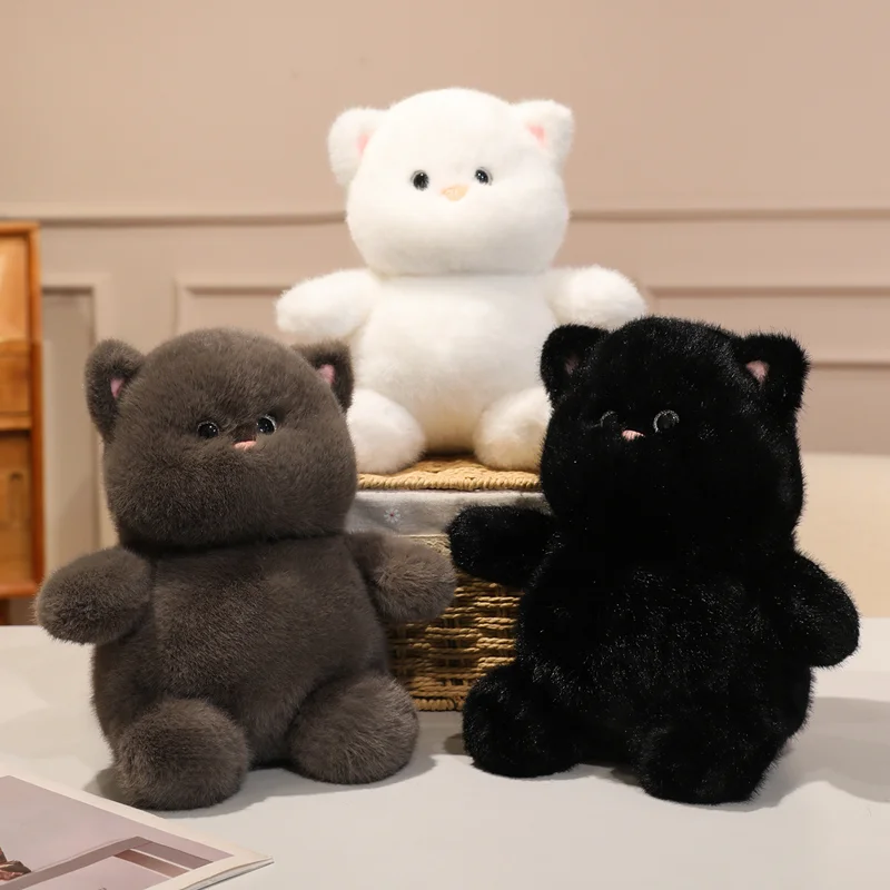 

Ultra Soft Super Cute Tri color Cat Plush Toy Soothing Sleep Pillow Ornament, Birthday Gift for Girlfriends Kids