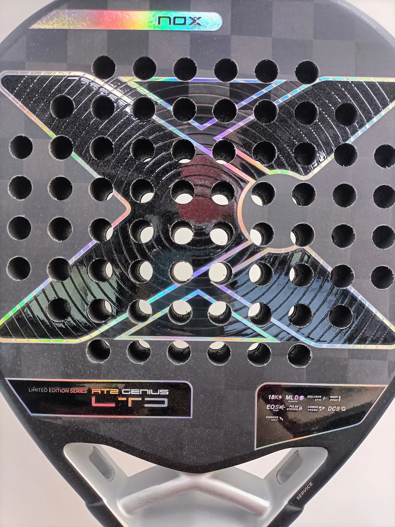 Description Picture 6 of itemPadel Tennis Racket, 3K Carbon Fiber, Eva Soft Memory Shape, Rough Surface, High Balance Padel Paddle without Bag