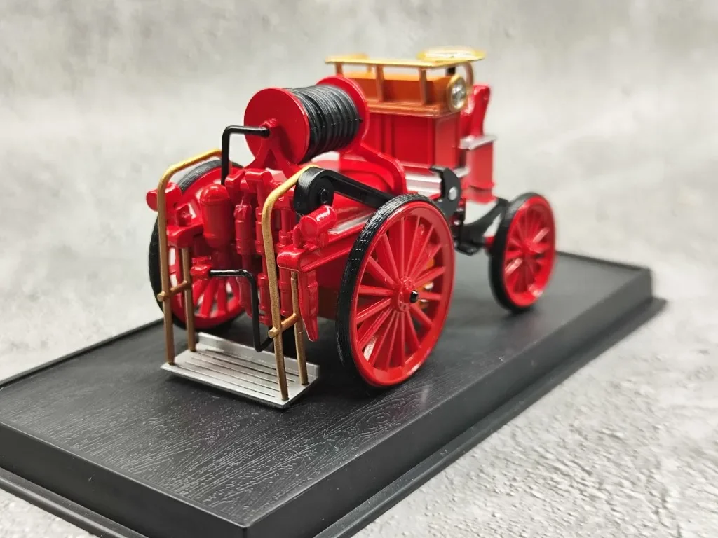 AMER1/43 1900 bomba automóvil eléctrico Vintage motor de bomberos francés aleación modelo colección regalo