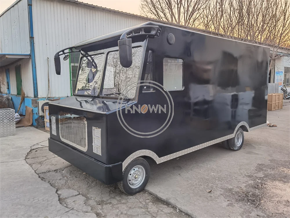 Street Electric Food Truck Van Mobile Coffee Pizza Trailer Concession Food Cart Custom Fully Equipments