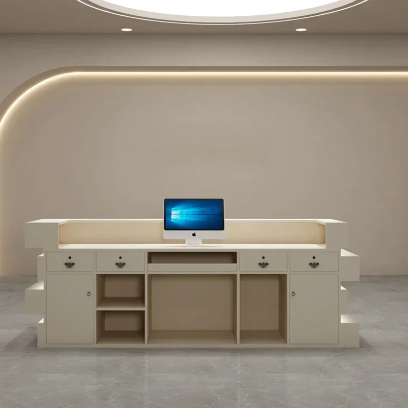 Salon Cashier Reception Desk Front Store Luxury Cash Gym Reception Desks Hotel Clinic Manicure Bureau Meuble Furniture Counter