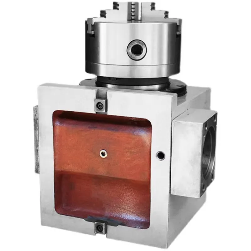 Four Axis Indexing Head for CNC Machining Center, Indexing Disc Servo Stepper Motor Automatic Rotary Table+chuck