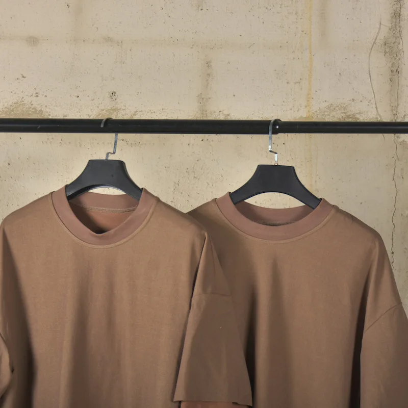 High Street Dark Style Layered Look Oversized Fake Two-Piece T-Shirt Men's Casual T-shirts Male Comfortable Tees Tops