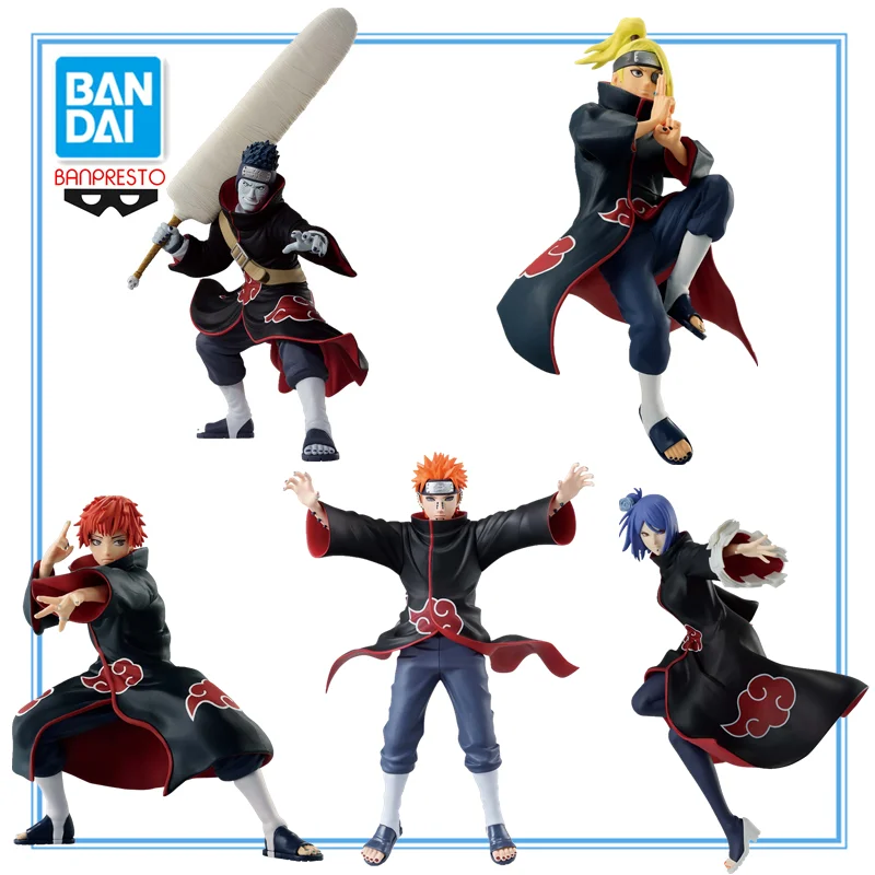 

In Stock Bandai BANPRESTO Vibration Stars VS NARUTO Deidara Sasori Yahiko Konan Kisame Action Figure Model Toy Festival Gifts