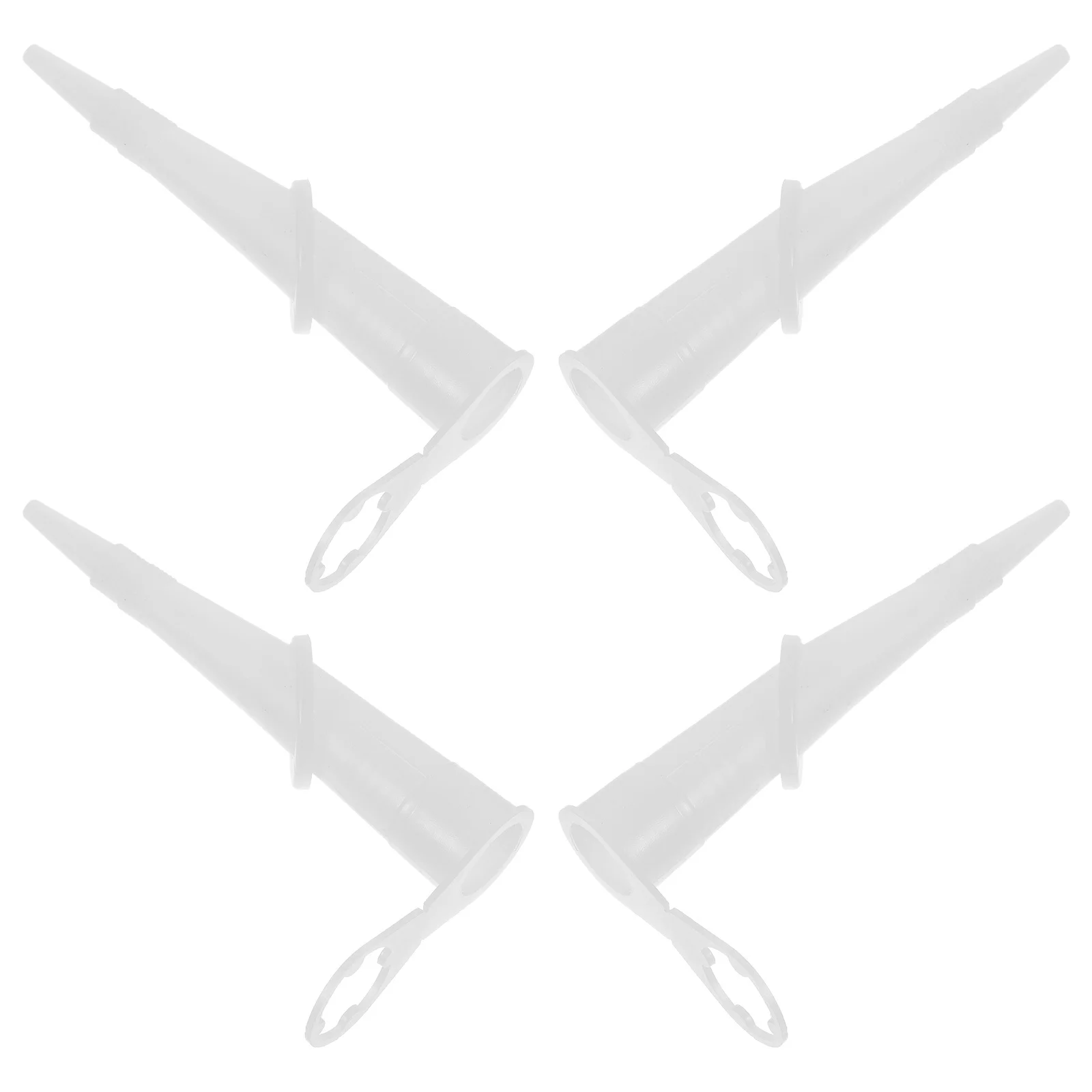 

4pcs Rotating Grout Tool 360-Degree Flexible Tip Angle Caulking Plastic Sealant Nozzle Home Renovation Storage Organizer