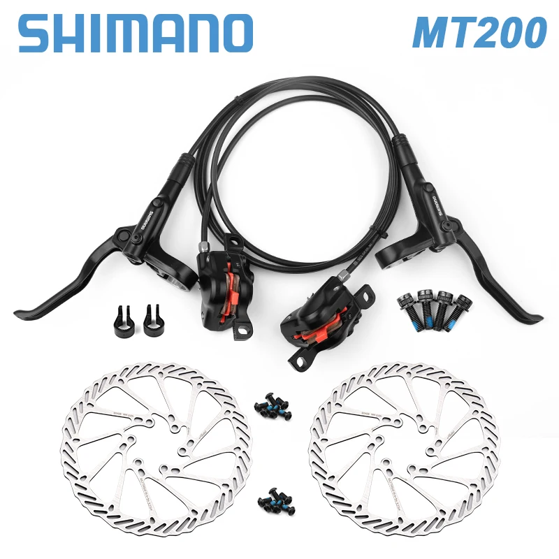 Shimano BR BL MT200 Bicycle Hydraulic Brake 160mm Rotors MTB Hydraulic Disc Brake Mountain Bike Upgrade MT315 Bike Parts