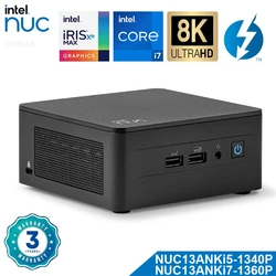 Intel nuc 13 Pro Арена Каньон NUC13ANHi5/i7 новейший процессор 13-го поколения Intel Core Intel Iris Xe Graphics Wi-Fi 6E Thunderbolt 4