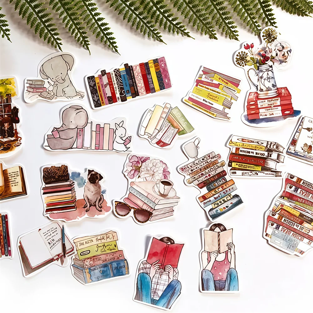 19-teiliges Mädchen-Buchset mit Aufklebern für Bastelarbeiten und Scrapbooking, Etiketten für Schüler, dekorative DIY-Aufkleber-Buchsammlung – Detail 1