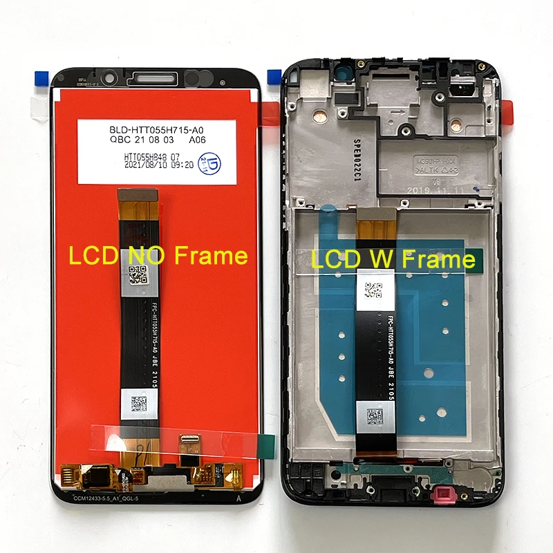 

5.54 Original For Huawei Y5P 2020 DRA-LX9 LCD Display Screen Frame +Touch Panel Digitizer For Huawei Honor 9S DUA-LX9