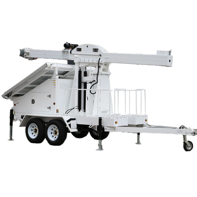 Промышленный солнечный прицеп с длительным сроком службы батареи, мобильный прицеп с солнечной энергией