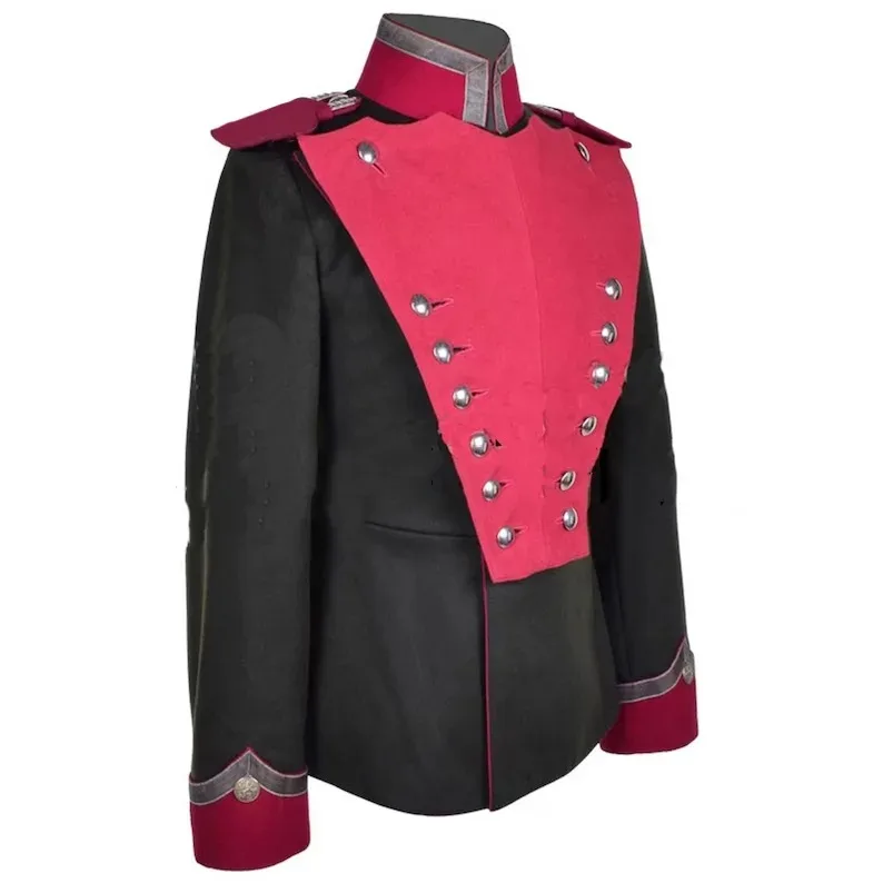 

Men's Black Imperial German 1st Regiment Tunic Coat Jacket Victorian Officer Jacket Blue Military Jacket Belle Gown Coat