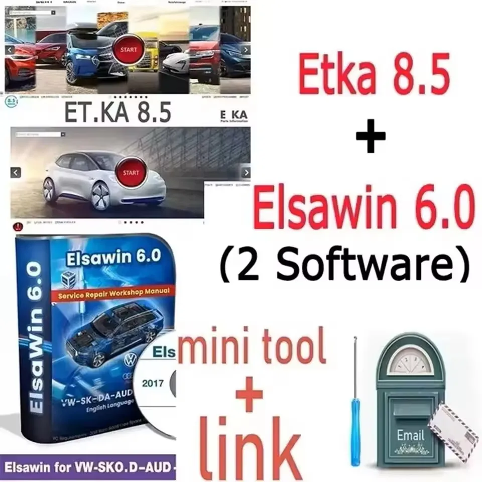 

Newest Etka 8.3& ELSAWIN 6.0 for A-udi for V-W Auto Repair Software Group Vehicles Electronic Parts Catalog free help install
