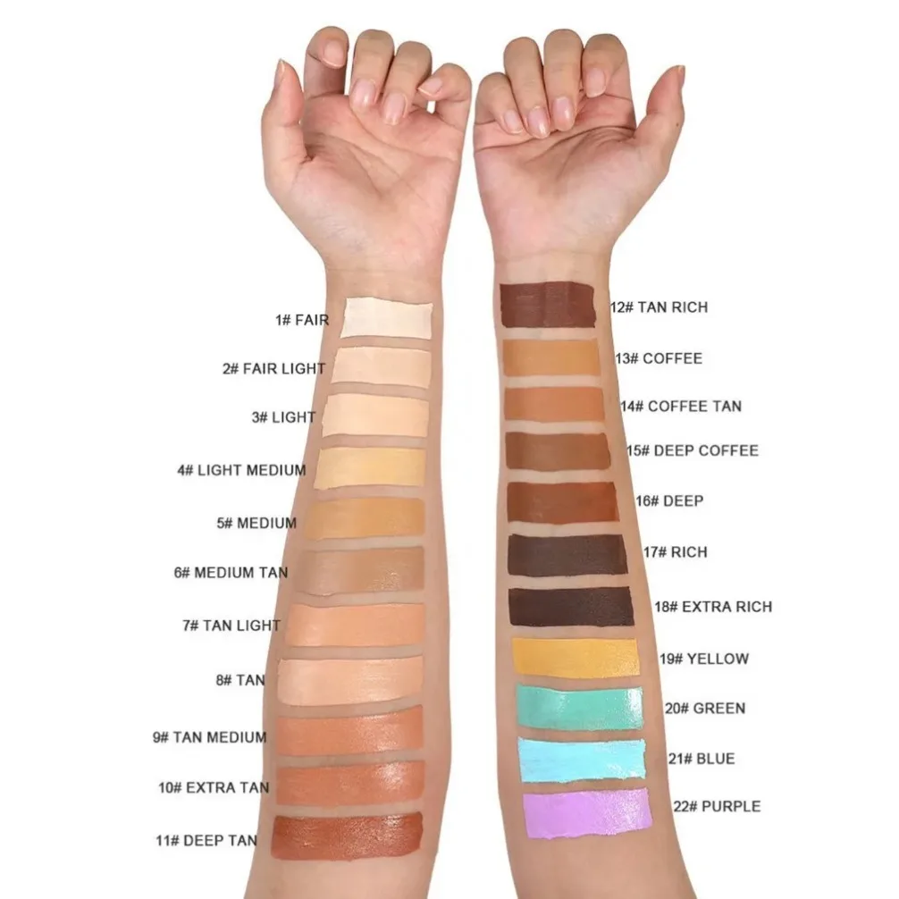 2ml Slim Tube Matte Concealer for Acne Scars Dark Circles Tattoo Vegan Private Label Custom Logo Foundation  Wholesale Makeup