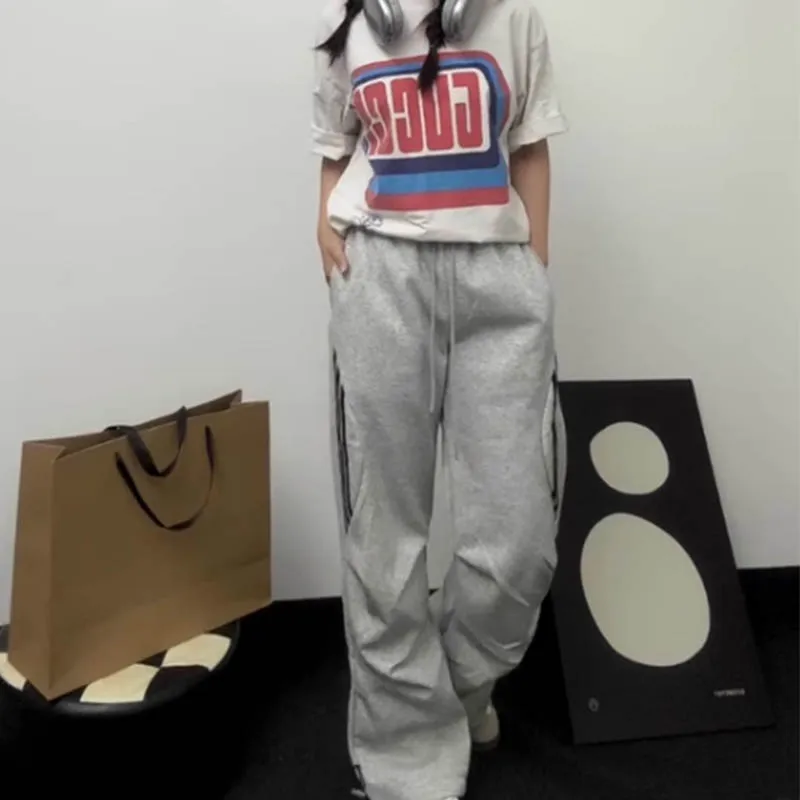 

High street dopamine fashionable and beautiful large pocket work pants for women's autumn 2024 new hip-hop street dance casual p