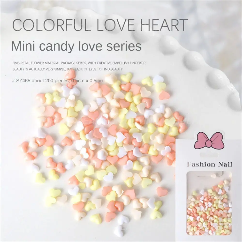 마카롱 컬러 시스템 귀여운 네일 장식, 사랑 만화 네일 아트 액세서리, 유니폼 컬러 캔디 컬러 매니큐어