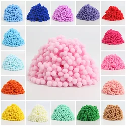 550pcs Approx 8mm Pom pom Multi Color Pompom Fur Craft DIY Soft Ponpons Wedding Decoration Sewing On Cloth Accessories 20g