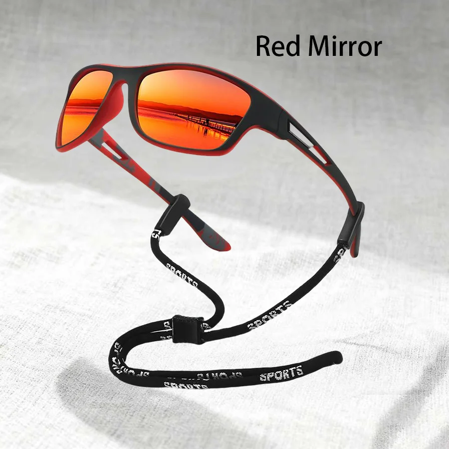 1-2 Stück Modische Muster-Sonnenbrille mit Kette Sport-Sonnenbrille für Männer und Frauen zum Fahren, Angeln, Radfahren, Bergsteigen Sport-Sonnenbrille für Herren – Detail 9