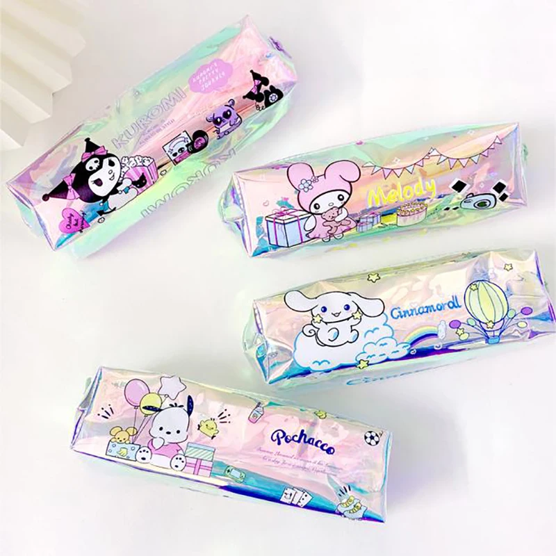 Cartoon Sanrio Pochacco Kuromi Pencil Case Water Proof Storage Bag Pencil Case Study Cartoon Animation Gift