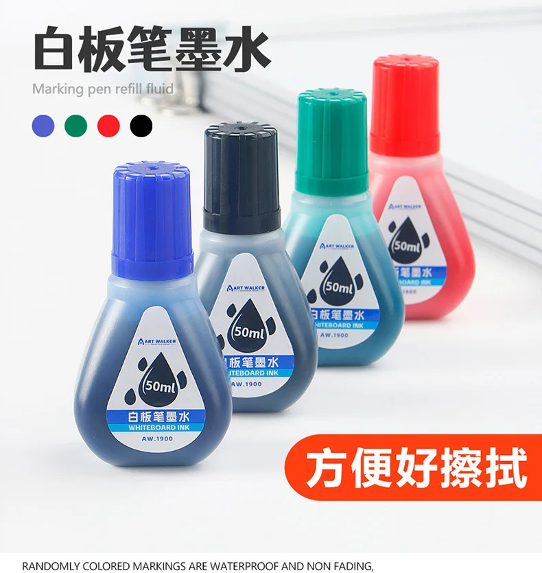 50 ml Whiteboard-Marker-Tinte, 4 Farben: Rot, Blau, Schwarz, Grün, Whiteboard-Marker-Nachfülltinte, für löschbare Whiteboard-Marker-Stifte – Detail 4