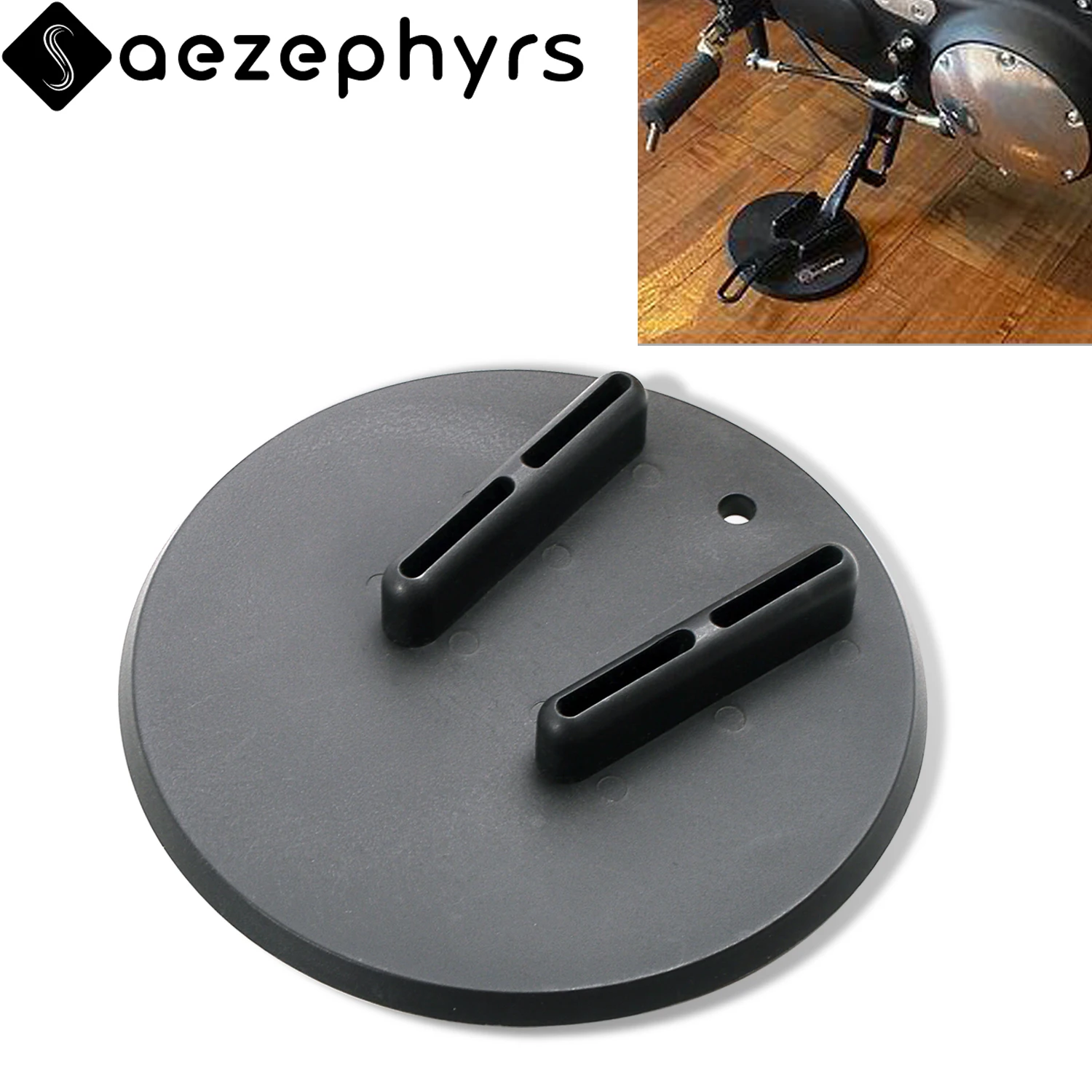 Motorcycle Side Kickstand Pad Jiffy Stand Coaster Pad Puck For Honda Kawasaki Suzuki Harley Touring Sportster 883 Dyna Softail