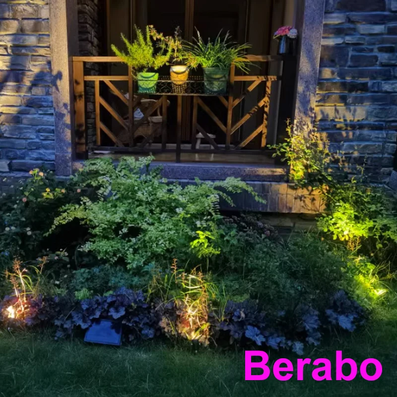 6 Stück Wasserdichte LED-Gartenlampen 220V/110V/12V 7W/10W mit Erdspieß für den Außenbereich – Detail 3