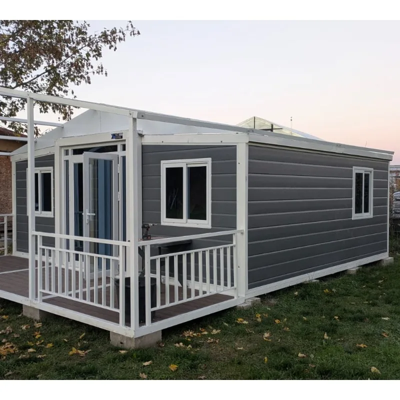 Luxury Prefab Container House Customized Modular Tiny Homes Folding House 20ft 40ft Double Wing Container House for Australia