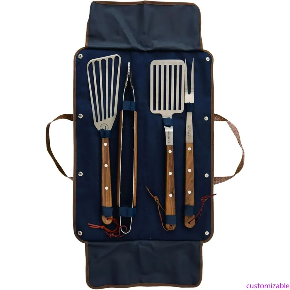 

Набор для барбекю из 4 предметов Walnut Deluxe от Lamson Premier 20