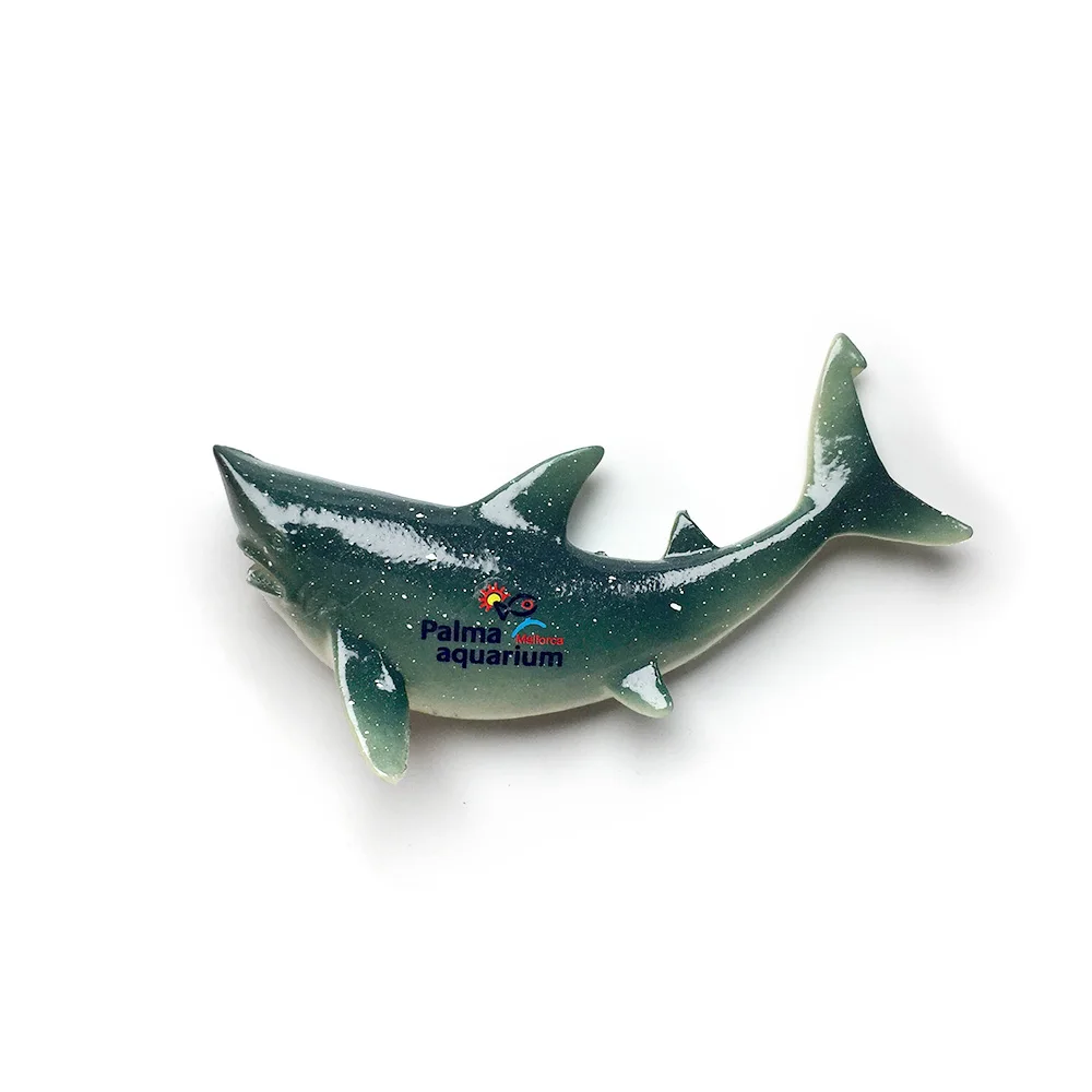 

3D Resin Fridge Magnet - Palma Aquarium - Majorca, Spain - Shark Design - Perfect Home Decor Gift