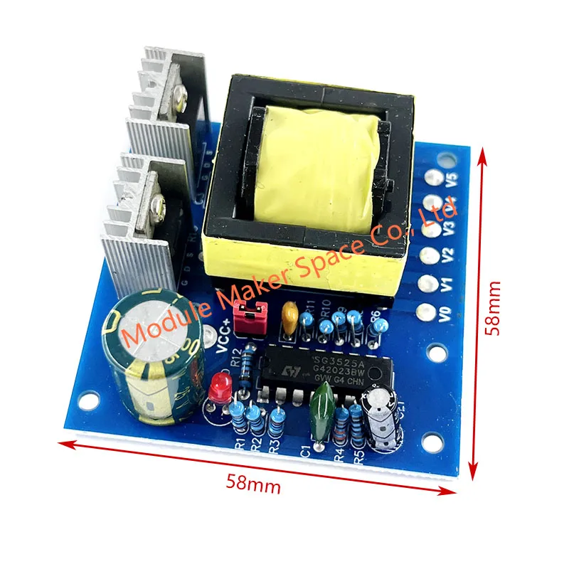 150 واط سيارة تيار مستمر 12 فولت إلى التيار المتناوب 110 فولت 220 فولت 20 كيلو هرتز عاكس الطاقة شاحن محول دفعة مجلس عالية التردد موجة مربعة