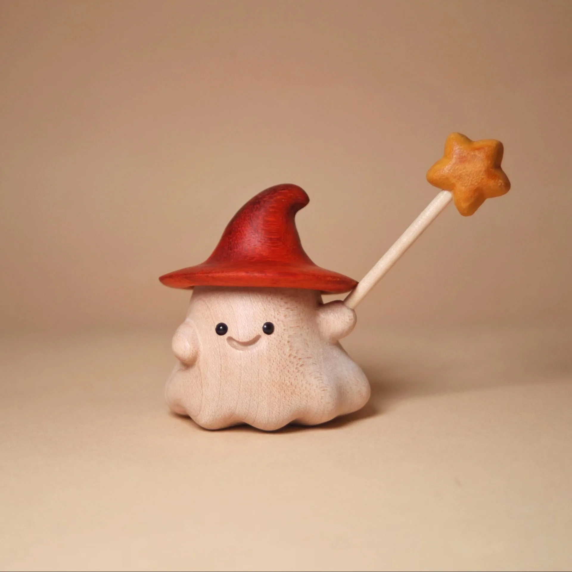 Magic Elf Cute Mini Desktop Figurine Halloween White Maple Red Sandalwood Golden Sandalwood Decor Craft Gift