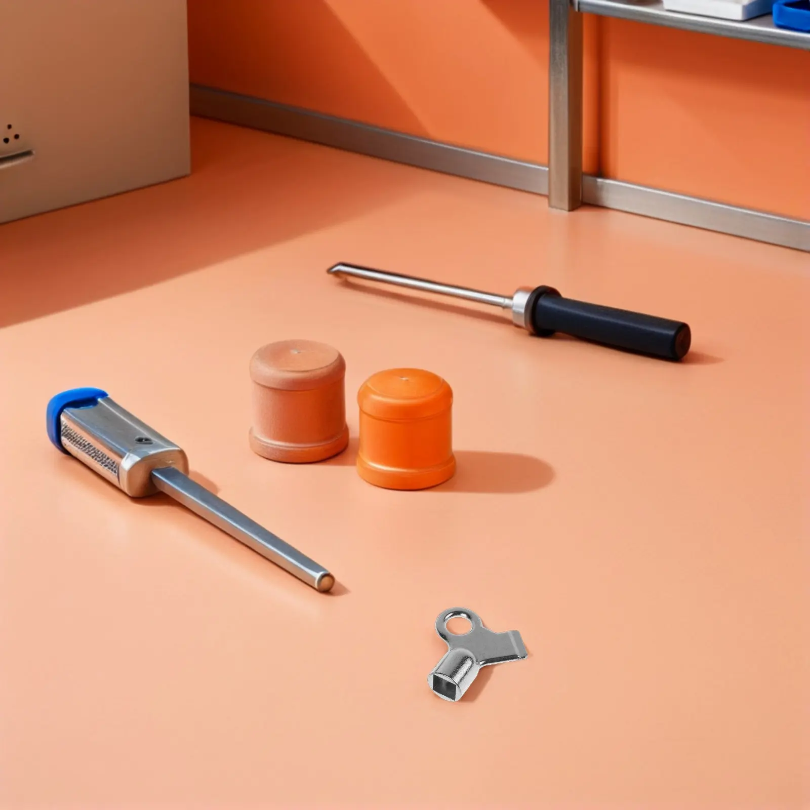 

Набор из 6 металлических ключей для прокачки радиаторов 5 мм, инструмент для выпуска воздуха из системы отопления