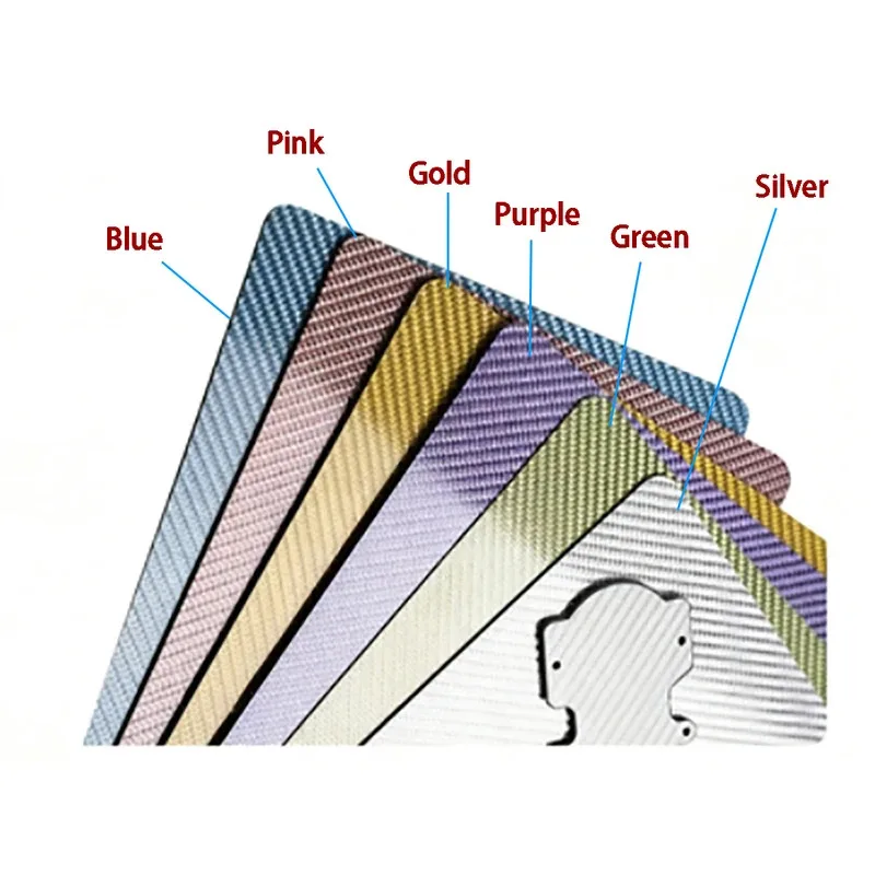 

High-Strength 3K Colored Carbon Fiber Plate 400x500mm Multiple Thicknesses 0.8-10mm for Drone Manufacturing