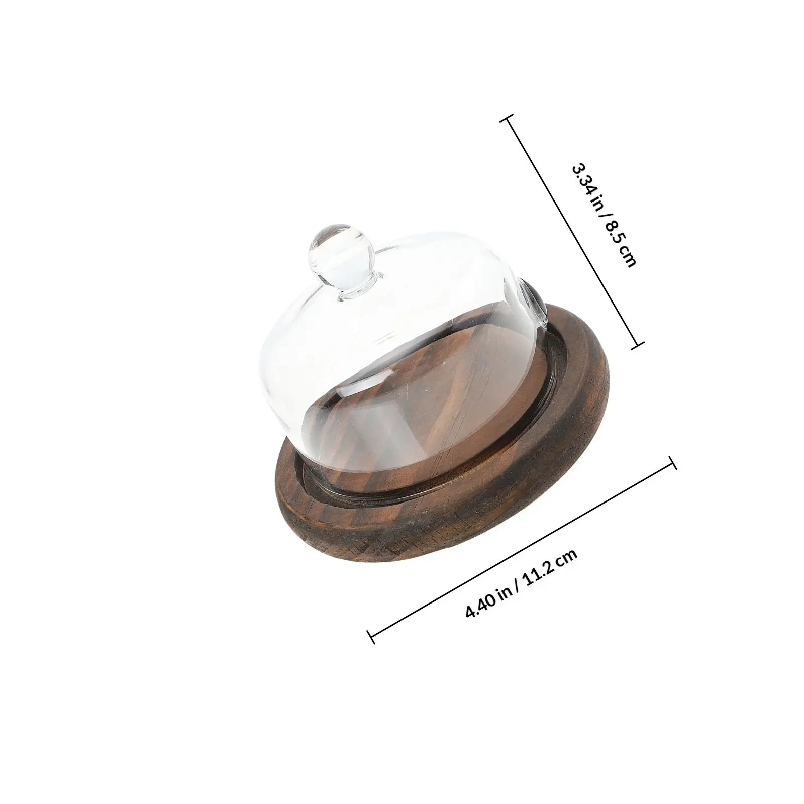 Food Smoking Cloche Cover Thick Stable Serving Display Lid for Bakery Desserts Snacks and Smoked Dishes