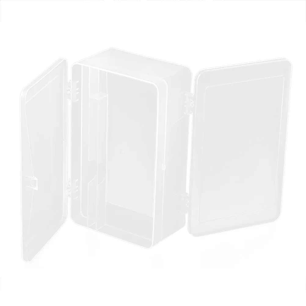

Double Layer Storage Box Transparent Plastic Organizer For Nail Tools Desktop Sundries Container Multifunctional Makeup