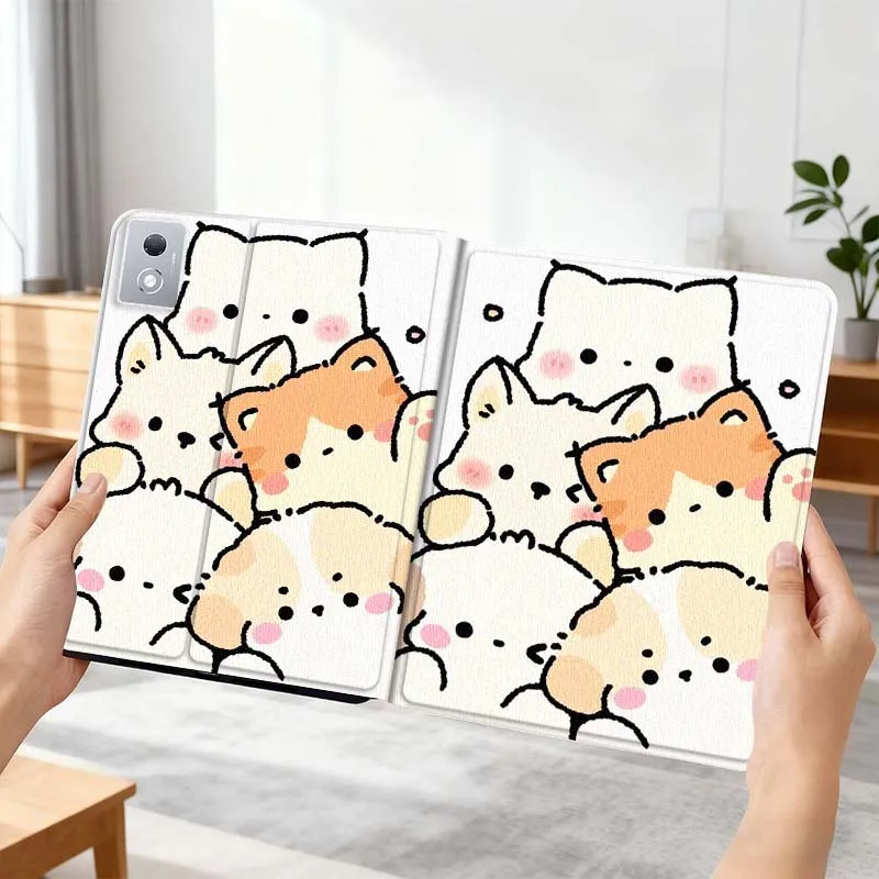 

Animal Art Cute Pattern For Oppo Pad X SE 4 3 11 13.2 11.61 11.4 10.36 Pro 2 Air2 2025 Foldable Tablet Case Gift