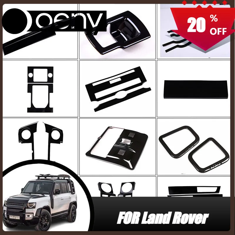 Ajuste para Land Rover Discovery 4 LR4 2010-16 ABS negro tablero de Control Central decoración Interior Panel embellecedor tira accesorios de coche