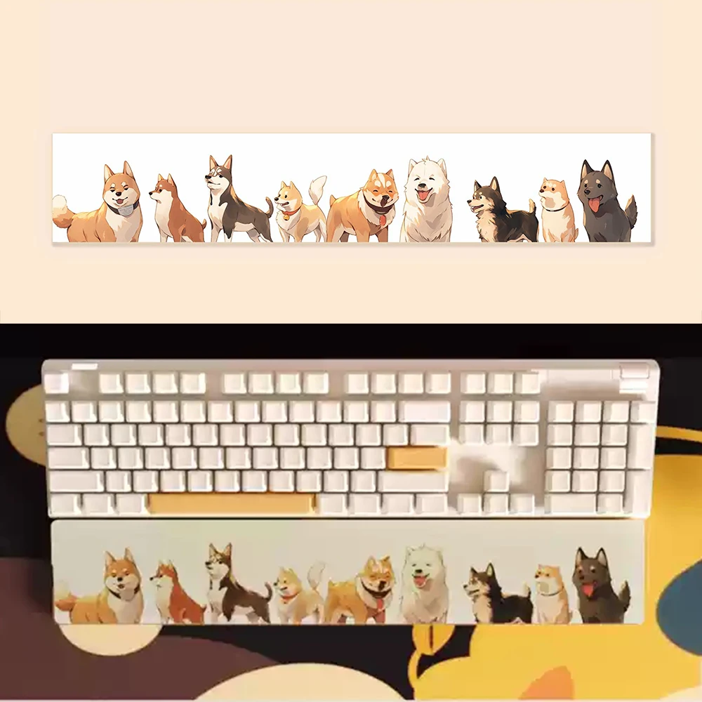 Custom Resin Wristrest Cute Dog Corgi Shiba Inu Doge Mini Wireless Mechanical Keyboard Tray Aula F87pro Crush Evo80 Handrest Pad