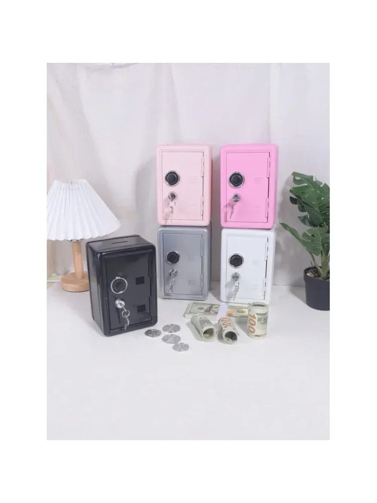 Home Mini Safe - Small Lockable Storage Box With Combo & Key Protects Valuables Cash Documents & Personal Jewelry