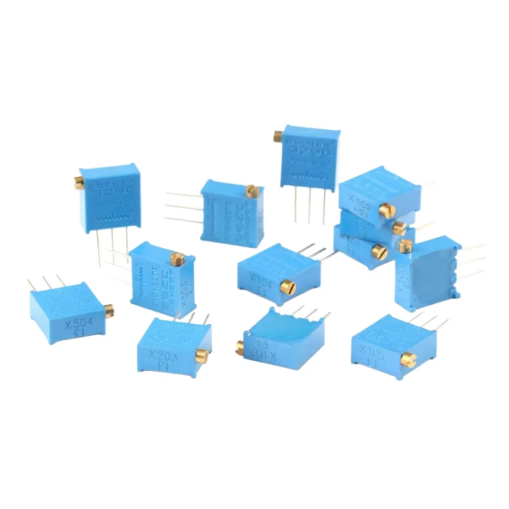 10PCS, 3296W  3296X ,Potentiometer Precision Adjustable Resistance Multi-turn Trimming 1K 2K 500K 10K 100K 103 100R 200R 500R 1M