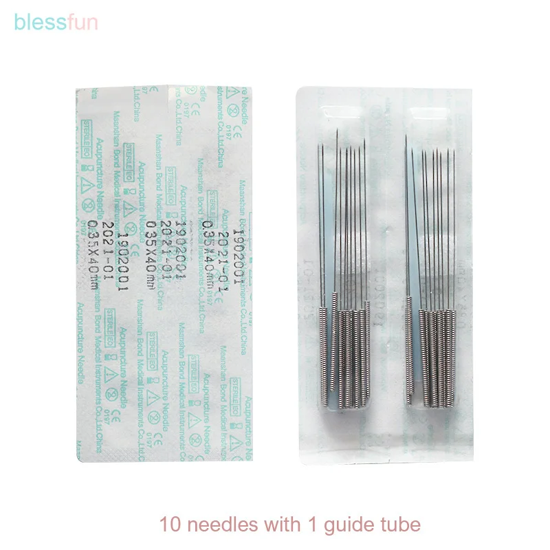 2*500pcs/box acupuncture needle with tube moxibustion disposable sterile acupuncture needles Tube needle Germany tech needle
