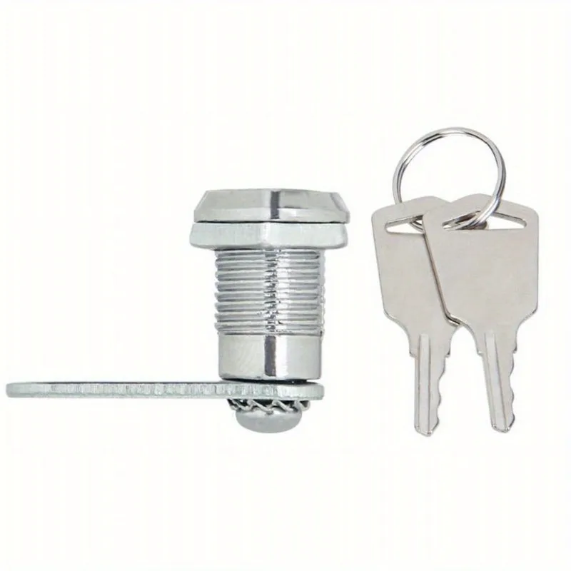1PC 12mm Stainless Steel Cam Lock 2 Keys Aperture Hardware Security Furniture Lock Zinc Alloy Locks for Drawer MailBox Door
