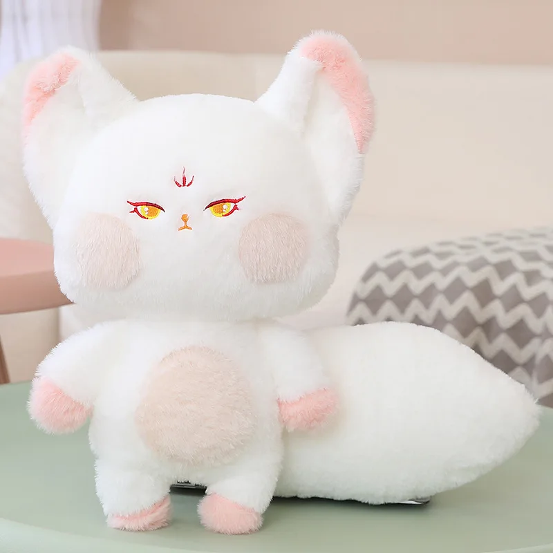 New Kawaii Big Tail Fox Plush Doll Cute Dudu Fox Girl Creative Pillow Doll Toy Christmas Girlfriend Birthday Gift