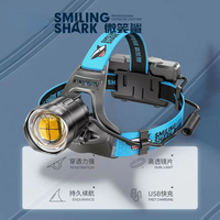 Xiaomi Smiling Shark High Power Strong Light Headlamp Outdoor Aluminum Alloy Outdoor Waterproof Head Lamp High Lumen Head Torch