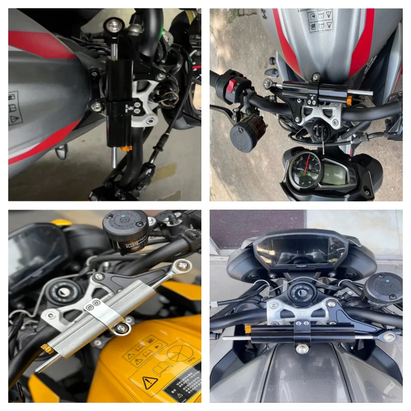 

For Street Triple 1200 RS Motorcycle Modified Steering Damper Stabilizer Mounting Bracket Kit Triple 765S 765R 765RS