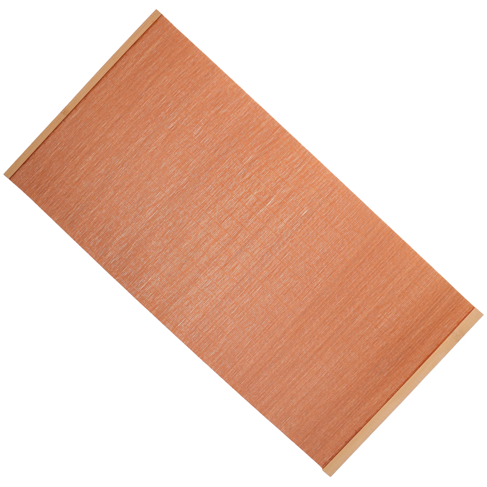 

Bamboo Tea Mat Table Runner Cushion Decorative Placemat Easy Maintenance Design Household Office Use