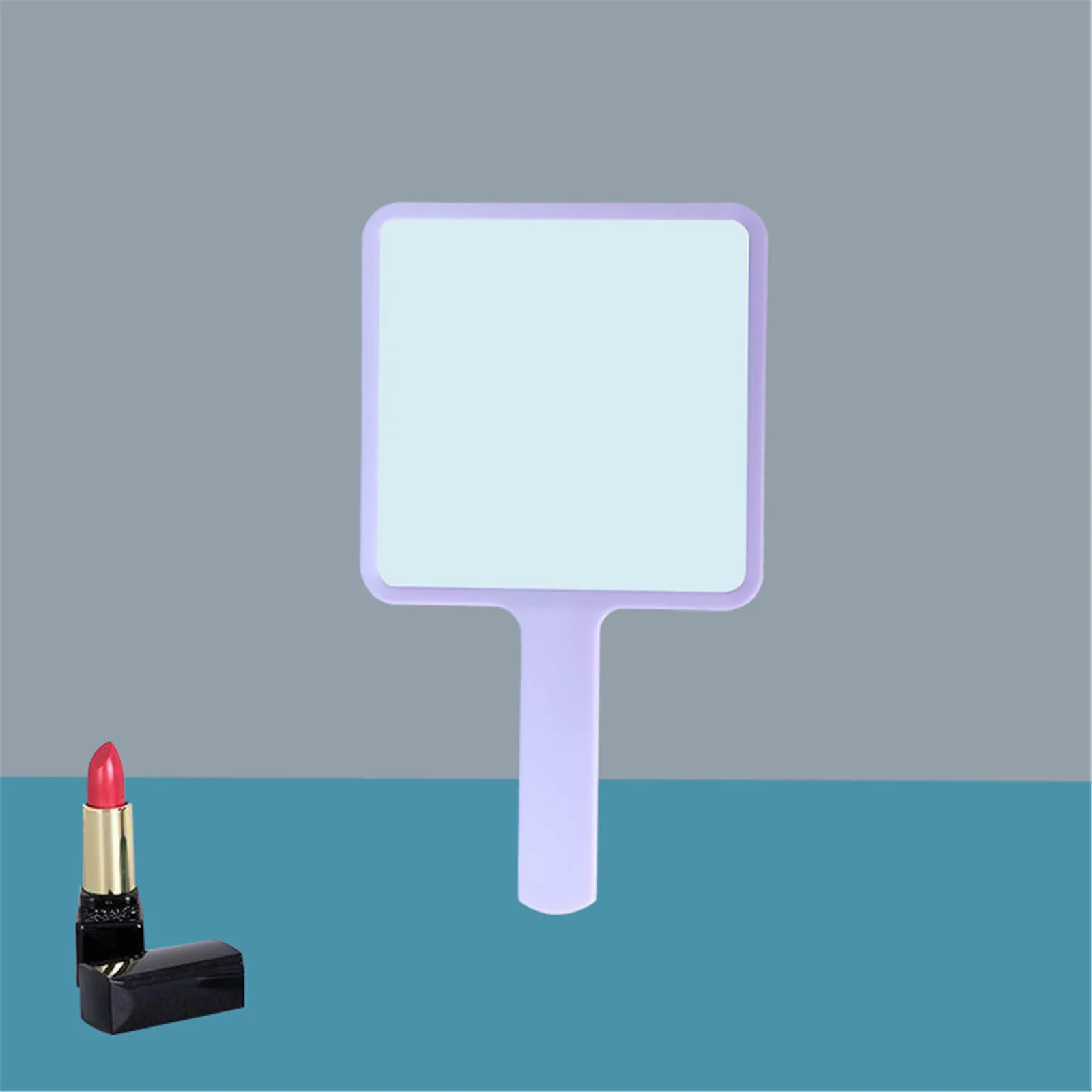 Square Makeup Mirro Multi Color Options Handheld Makeup Mirror New Makeup Mirrors Sweet Girl Style Suitable For Carrying Around